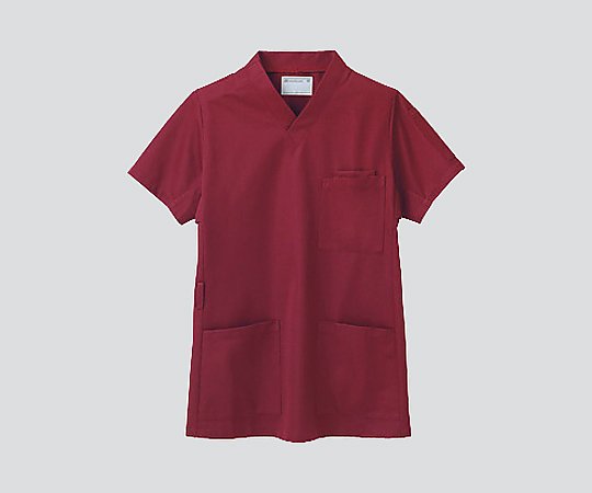 住商モンブラン スクラブ (男女兼用/右肩口スナップボタン) ワイン/LL 72-616 LL 1枚(ご注文単位1枚)【直送品】