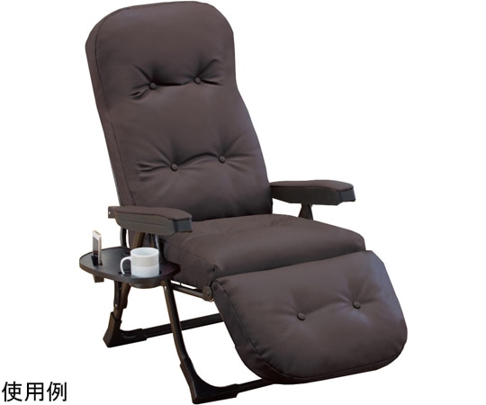 ファミリー・ライフ 日本製 NEWくつろぎのリクライニングアームチェア EXII ブラウン 0411360 1箱（ご注文単位1箱）【直送品】