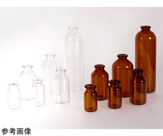 三田理化工業 ステリバイアル(テフロンコーティングゴム栓､キャップ付)茶 50mL 10本入り SB-50B-TFA 1箱(ご注文単位1箱)【直送品】