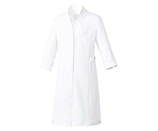 MICHEL KLEIN（ミッシェルクラン） ドクターコート[女性用] ホワイト LL ストレッチラチネ 袖丈43cm MK-0048 1着（ご注文単位1着）【直送品】