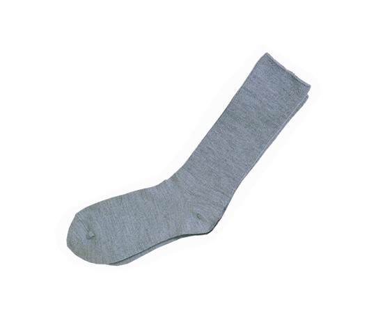 神戸生絲 ふくらはぎ楽らくソックス 紳士 秋冬用 グレー 5900 グレー 1足（ご注文単位1足）【直送品】