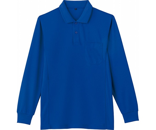 WHISEL（自重堂） 長袖ポロシャツ ロイヤル ブルー L 85884 1枚（ご注文単位1枚）【直送品】