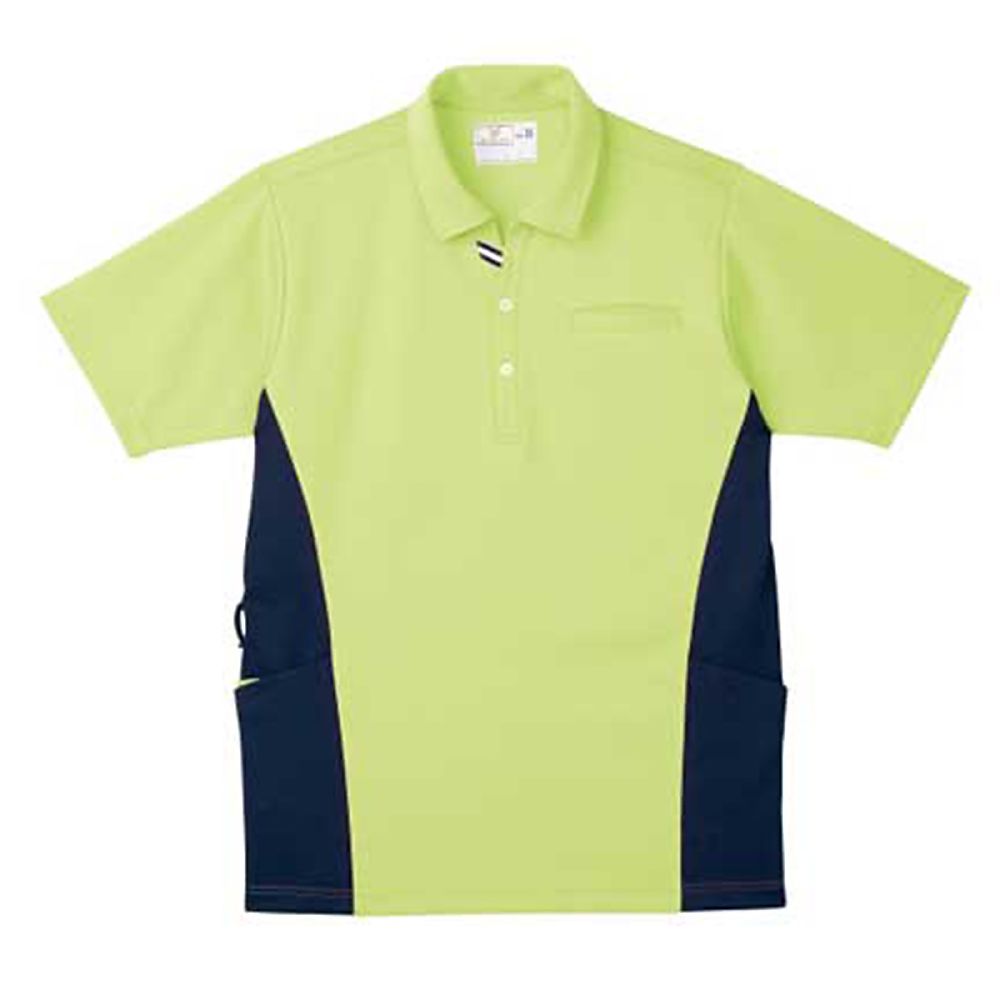 KIRAKU（トンボ） ケアワークシャツ ライム M（身丈70cm） CR173-36 M 1枚（ご注文単位1枚）【直送品】