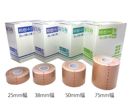 コメス キネシオロジーテープ 25mm×5m 12巻入 cok200 1箱（ご注文単位1箱）【直送品】
