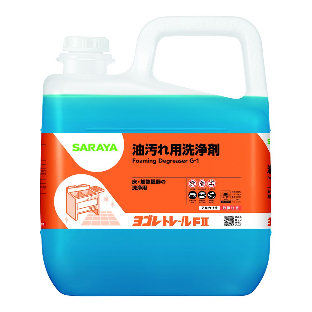 サラヤ ヨゴレトレールFⅡ 5kg 1ケース（3本入） 32383 1ケース（ご注文単位1ケース）【直送品】