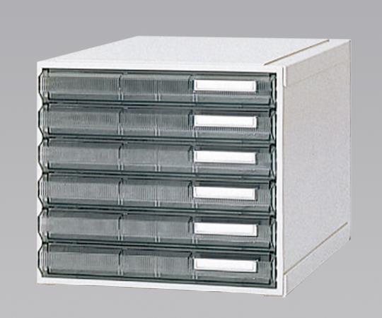 サカセ カセッター A3タイプ（引出6段）クリアー HA3-004 1個（ご注文単位1個）【直送品】