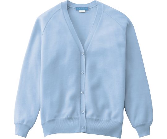 KAZEN レディスカーディガン サックス L 189-99 L 1枚（ご注文単位1枚）【直送品】