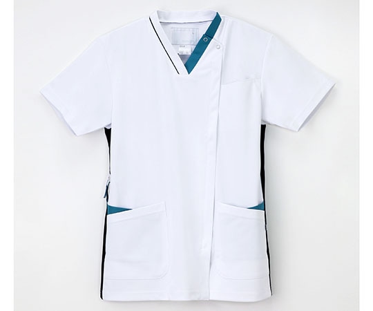 ナガイレーベン 男女兼用スクラブ Tネイビー+ターコイズ M LX-4092 1枚（ご注文単位1枚）【直送品】