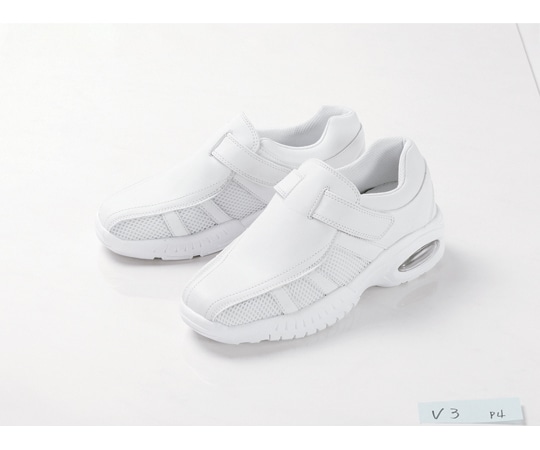 マリアンヌ製靴 バリュ!V3 ホワイト マジックタイプ 25.5cm V3E 1足（ご注文単位1足）【直送品】