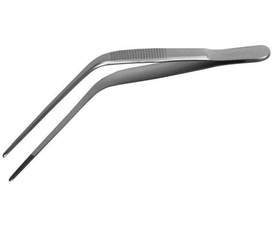 NAPOX 曲りピンセット 100mm A-25 1個（ご注文単位1個）【直送品】