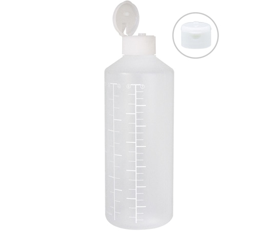 金鵄製作所 K投薬瓶 300mL ワンタッチキャップ（ホワイト:白） 白色目盛 50本入 23240-020 1箱（ご注文単位1箱）【直送品】