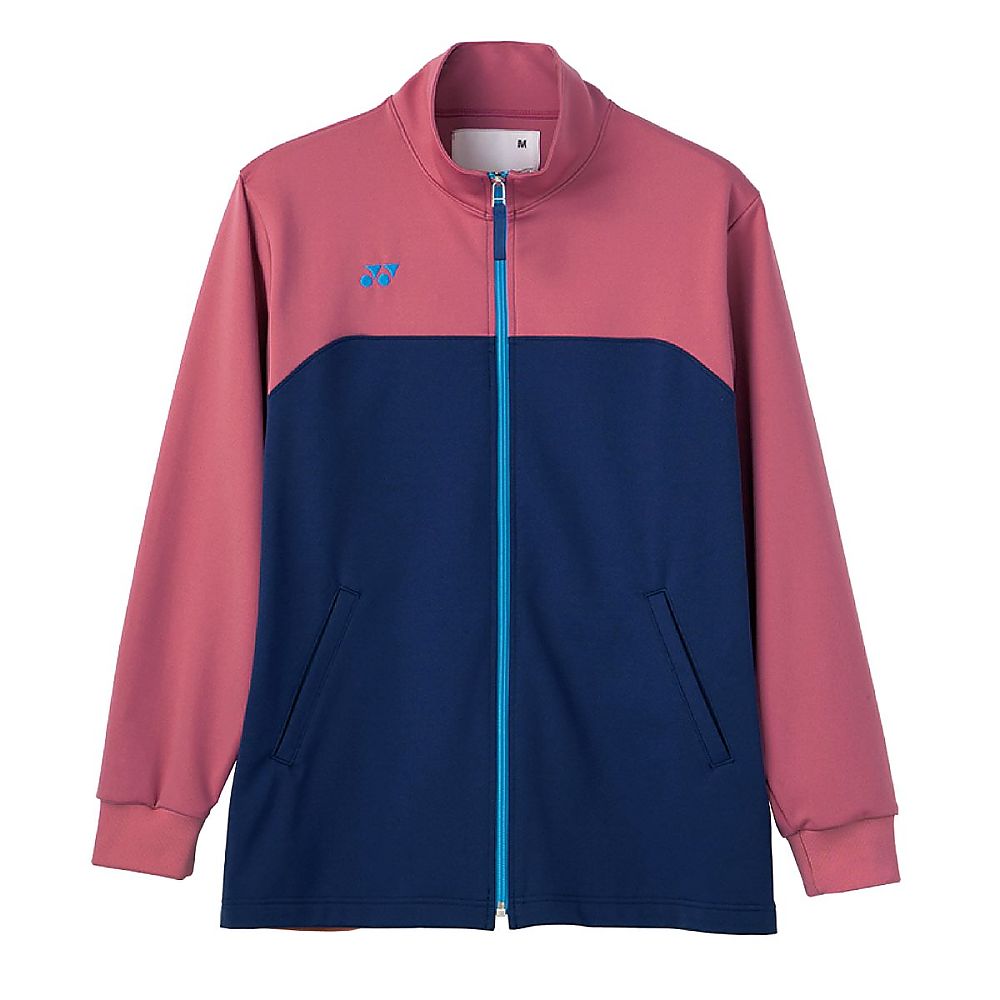YONEX（トンボ） Mケアワークジャケット ピンク×インディゴブルー LL（身丈73cm） CY106-13 LL 1枚（ご注文単位1枚）【直送品】