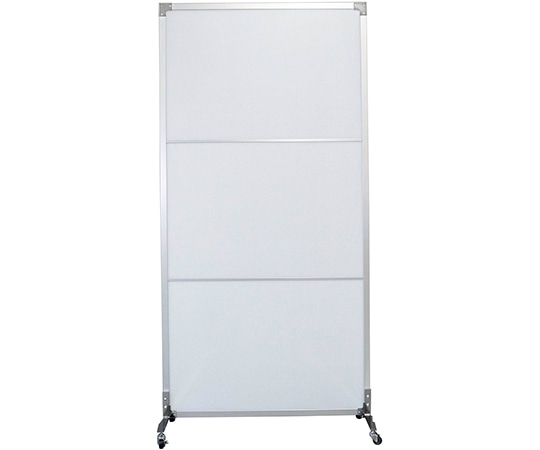 岐阜プラスチック工業 抗菌ウォール 軽量タイプ キャスター仕様 フルパネル シルバー FS5-1020F 1個（ご注文単位1個）【直送品】