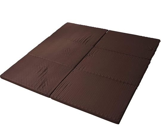 Achilles(アキレス) 大判サイズ 3つ折りバランスマットレス(2枚組) 腰部固め ダブル 2枚 ブラウン MK5-FML 280 BR 1セット(ご注文単位1セット)【直送品】