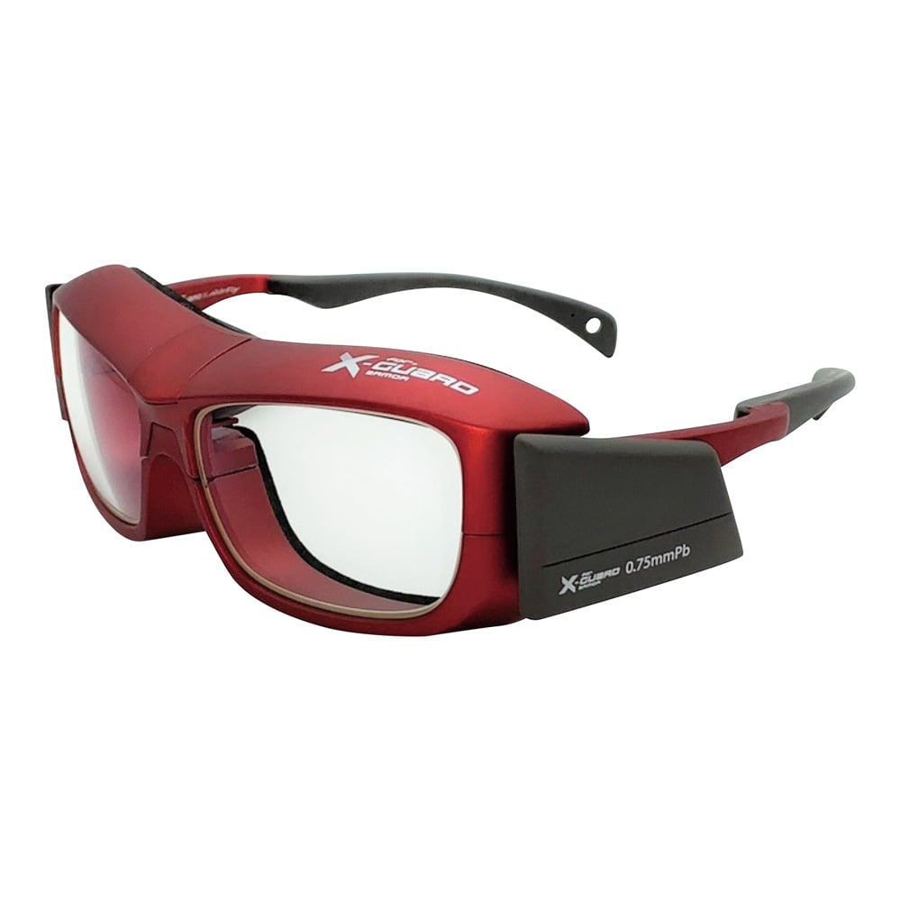 昭和光学 放射線防護グラス Xガード アーマー イタリアンレッド XGAIR 1個（ご注文単位1個）【直送品】