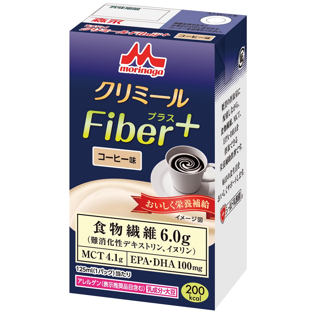 森永乳業クリニコ エンジョイクリミール Fiber+（栄養補助食品） コーヒー味 1箱（24パック入）  1箱（ご注文単位1箱）【直送品】