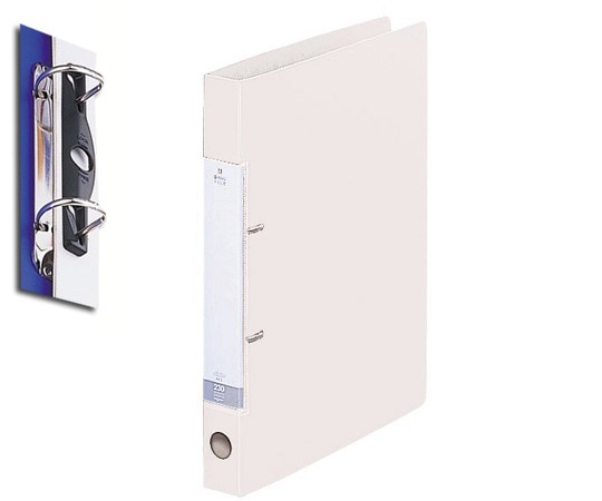 アズワン D型リングファイル 306×251×34mm 白 G2220-0 1冊（ご注文単位1冊）【直送品】