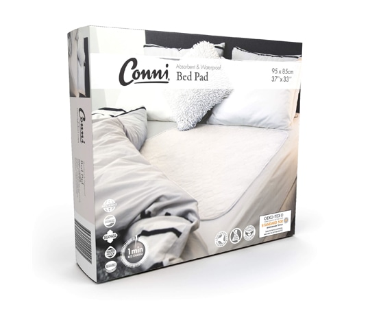 Conni メイト・ベッドパッド ホワイト CCD-085095-25-1WH 1枚(ご注文単位1枚)【直送品】