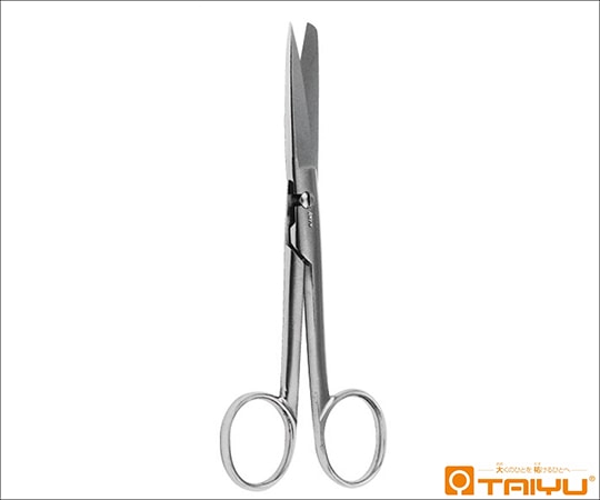 TAIYU（大祐医科工業） 外科剪刀 片尖 直 ネジ止 全長14cm TY-102AS 1本（ご注文単位1本）【直送品】