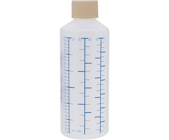 金鵄製作所 K投薬瓶 300mL セーフティキャップ 青色目盛 50本入 24240-085 1箱（ご注文単位1箱）【直送品】