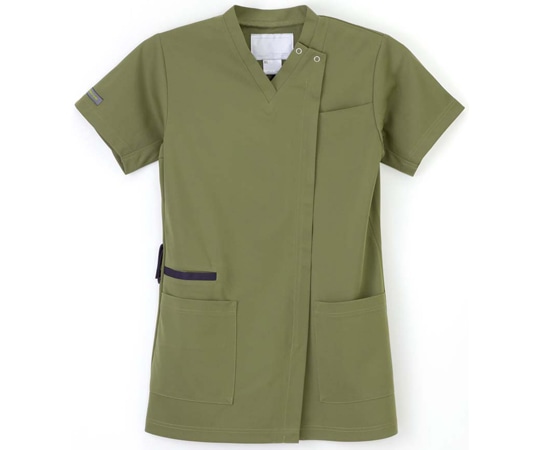 ナガイレーベン 女子スクラブ オリーブ S AY-5557 1枚（ご注文単位1枚）【直送品】