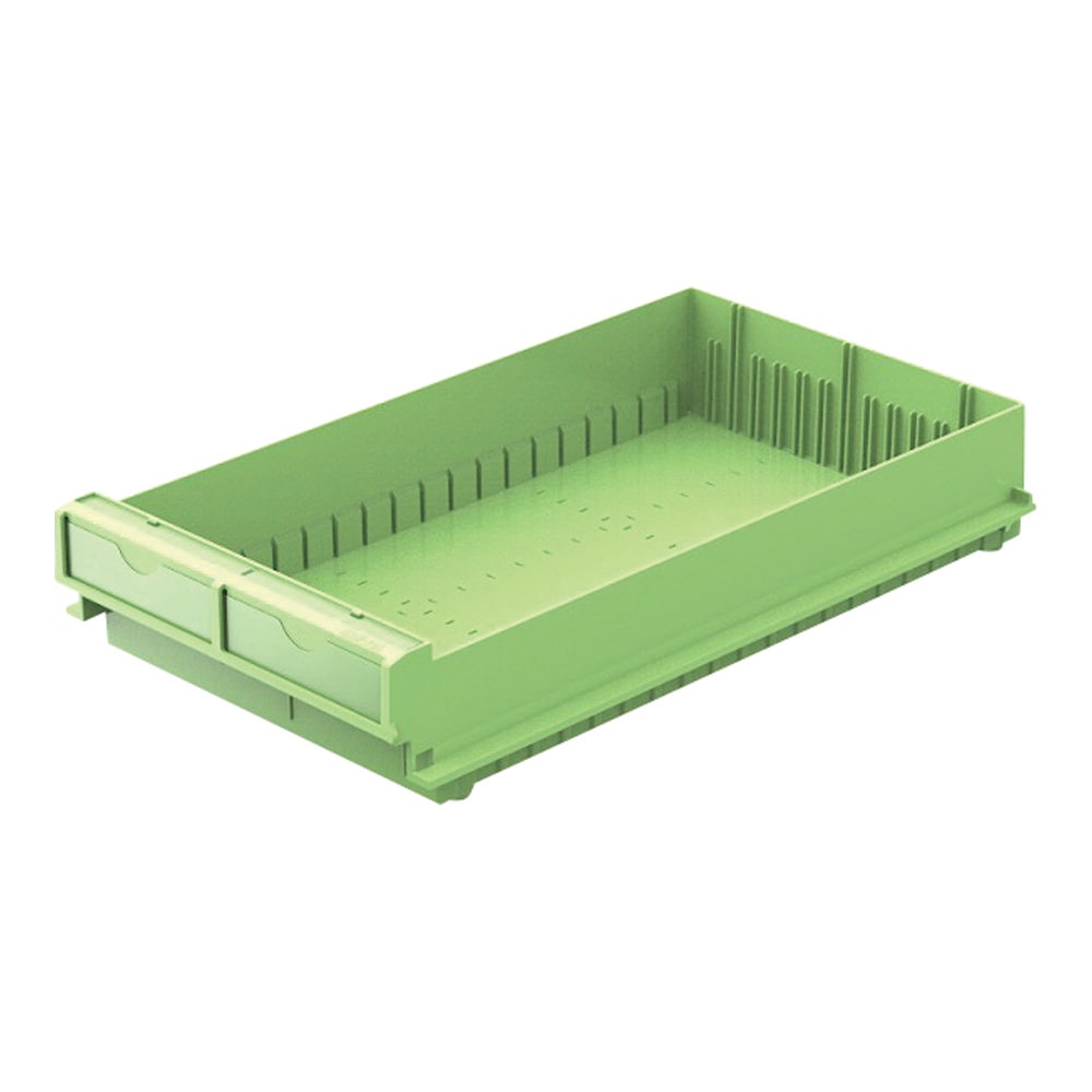 カワジュン Nカート与薬ロングシリーズ（オプション部品） 与薬コンテナNロング イエローグリーン MCN053YG 1個（ご注文単位1個）【直送品】