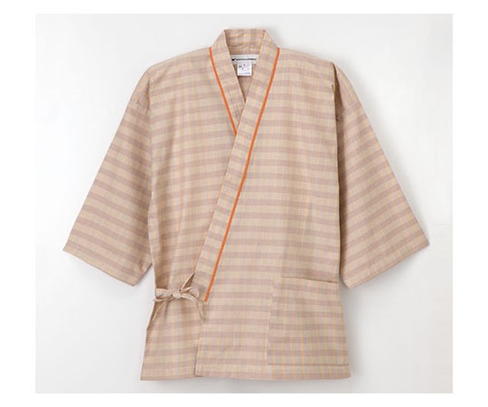 ナガイレーベン 患者衣じんべい型 ベージュ L LG1471 1枚（ご注文単位1枚）【直送品】