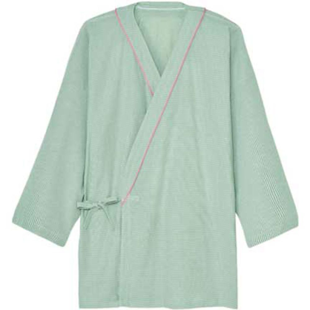KIRAKU（トンボ） ニット患者衣 甚平 ミント M 1ケース（10枚入） CV012-40 M 1ケース（ご注文単位1ケース）【直送品】