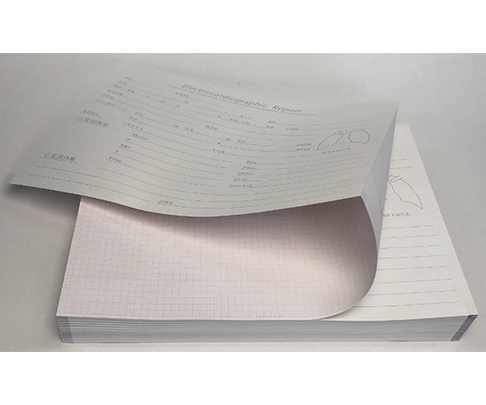 ちばら 心電図記録紙 幅210mm×長100m/折295mm（折り畳み型・裏面カルテ・方眼線有） 5冊入 CQB210-10-295 1箱（ご注文単位1箱）【直送品】