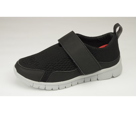 マリアンヌ製靴 ストレッチニットシューズ ブラック S（22.0~22.5cm） W750 1足（ご注文単位1足）【直送品】