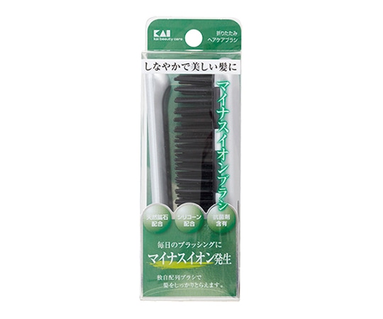 貝印 イオンエステ 折畳ヘアケアブラシ #000KQ3071 1個（ご注文単位1個）【直送品】