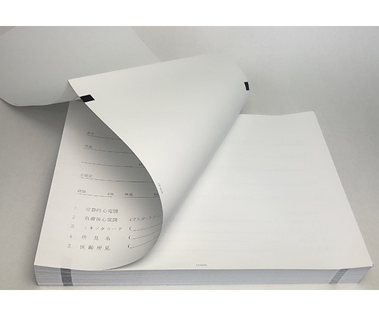 ちばら 心電図記録紙 幅210mm×長100m/折295mm（折り畳み型・裏面カルテ） 5冊入 CP-623K 1箱（ご注文単位1箱）【直送品】