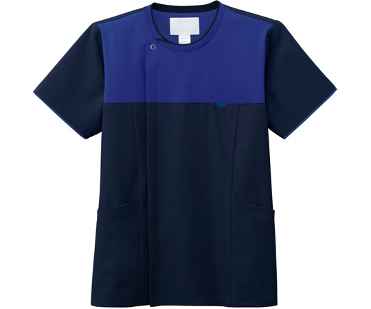 フォーク メンズジップスクラブR ダークネイビー×ミディアムブルー LL 7080SC-7 1枚(ご注文単位1枚)【直送品】