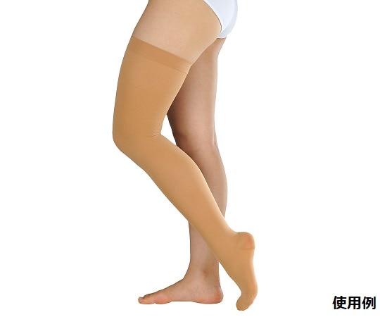 アルケア アンシルクR・2 ストッキング（つま先あり）ライトブラウン M（片足） 18503 1枚（ご注文単位1枚）【直送品】