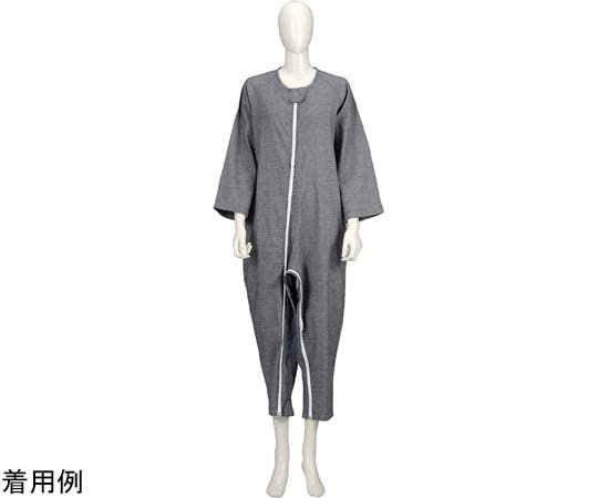 竹虎 ソフトケアねまき 両開きファスナー 厚手 紺 S 106442 1枚(ご注文単位1枚)【直送品】