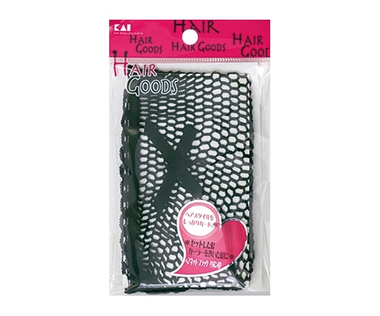 貝印 HG ヘアネット ブラック リボン付 #000HA3045 1個（ご注文単位1個）【直送品】