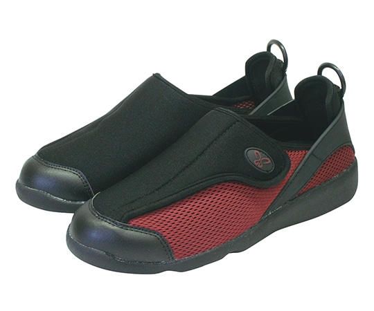 アスティコ リハビリシューズ すたこらさんソフト100 ブラック/ワイン 24.0  1足（ご注文単位1足）【直送品】