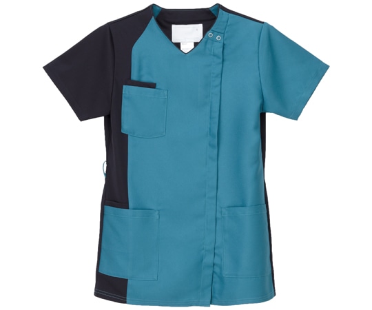 ナガイレーベン 男女兼用スクラブ ターコイスN LL RT-5407 1枚（ご注文単位1枚）【直送品】