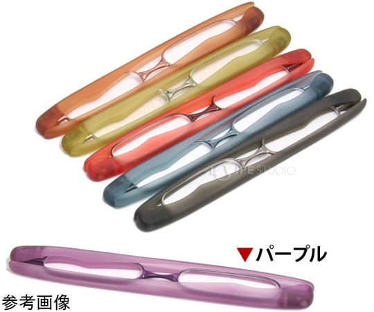 池田レンズ工業 老眼鏡 折りたたみ ポッドリーダー パープル +1.0 SG-01PL 1個（ご注文単位1個）【直送品】