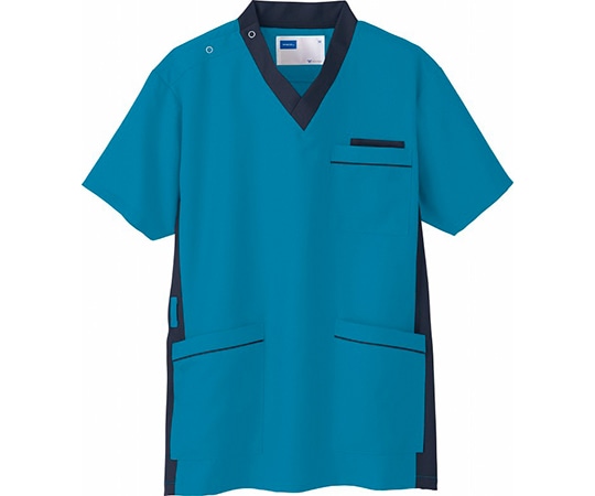 WHISEL(自重堂) 男女兼用スクラブ ターコイズブルー LL WH11685 1枚(ご注文単位1枚)【直送品】