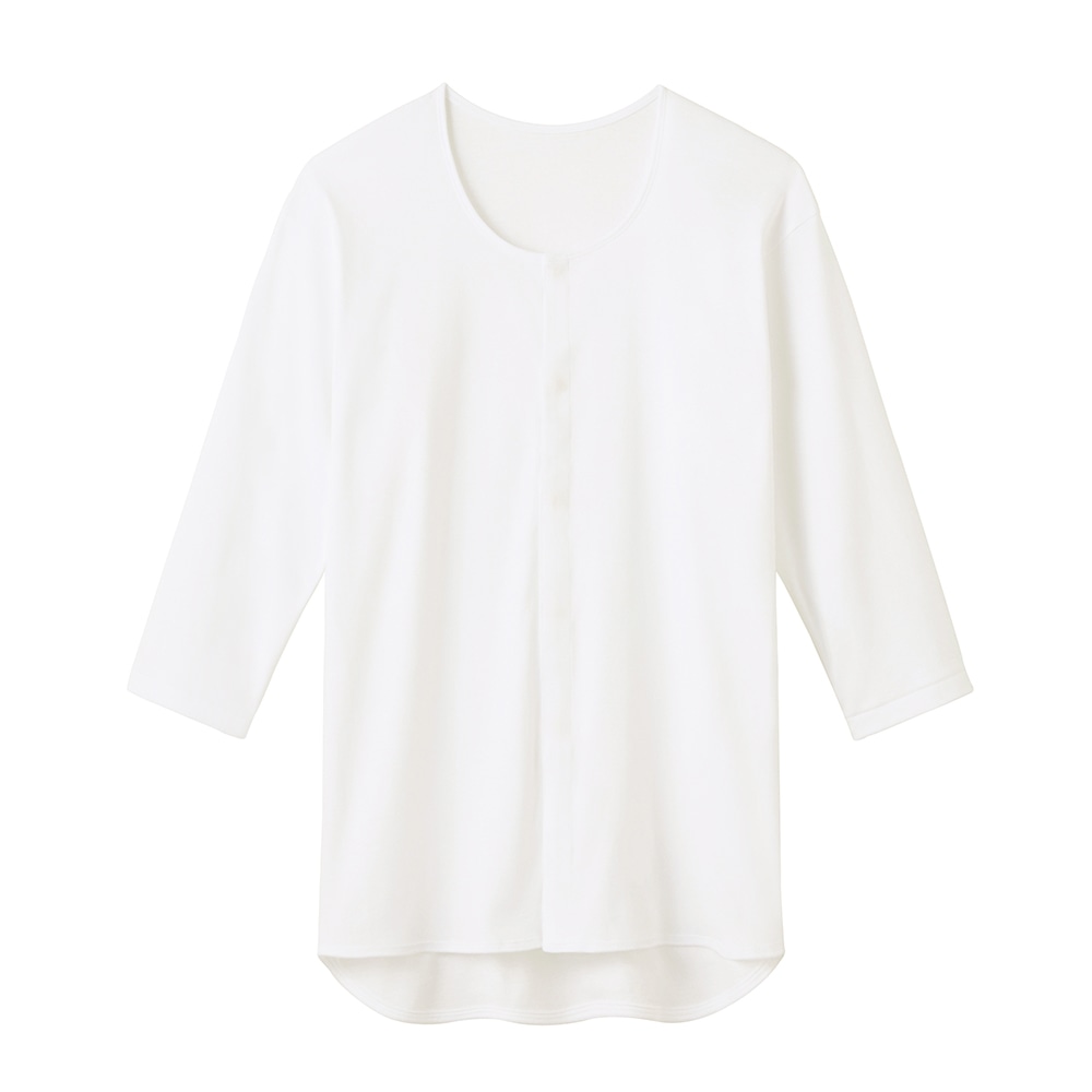 グンゼ(肌着) 紳士7分袖クリップシャツ ホワイト LL HWC118 1枚(ご注文単位1枚)【直送品】