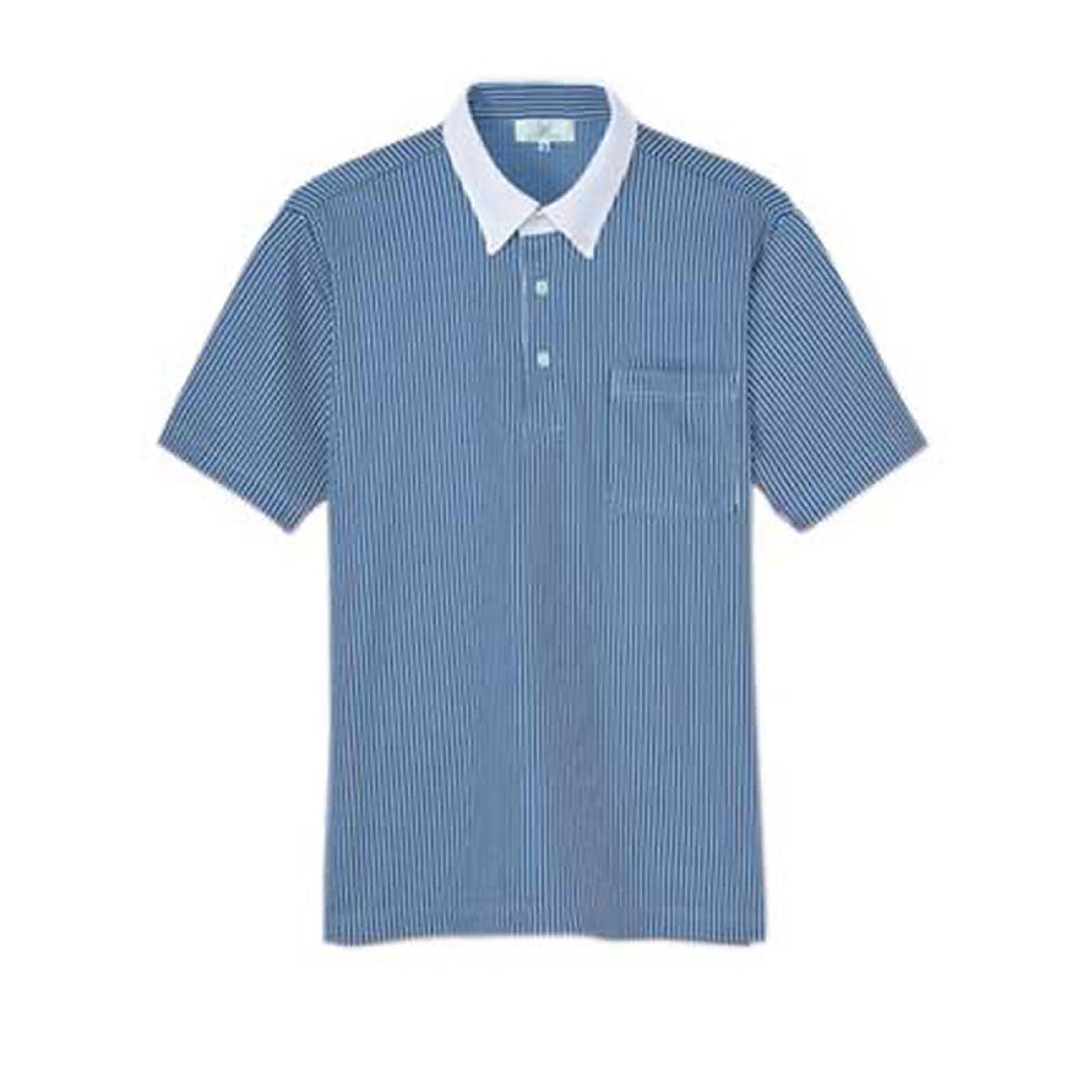 KIRAKU（トンボ） ニットシャツ ネイビー M（身丈68cm） CR205-88 M 1枚（ご注文単位1枚）【直送品】