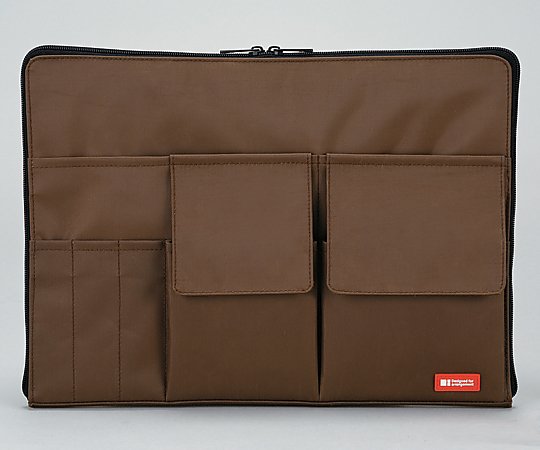 アズワン バッグインバッグ （A4収納/茶） A7554-9 1個（ご注文単位1個）【直送品】