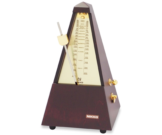 日工精機 メトロノーム 木製 ゴールド 104 1台（ご注文単位1台）【直送品】