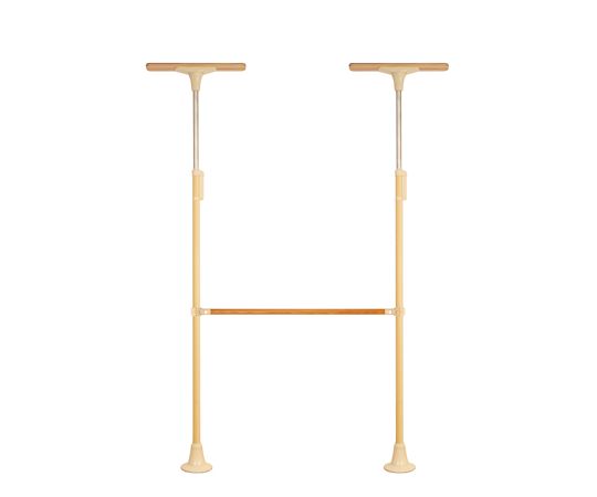 DIPPERホクメイ ベスポジBPZ Tベース レギュラー H型 木手すり 固定1200 セット BPZ-H2000-52 1個（ご注文単位1個）【直送品】