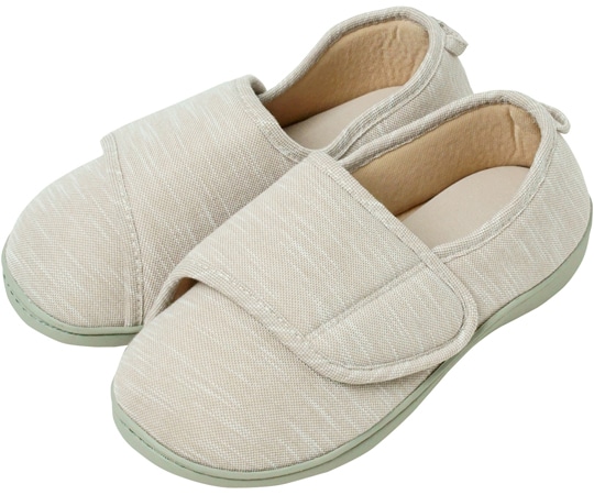 小野商事 介護シューズ マジックテープタイプ ベージュ S WS8002 1足(ご注文単位1足)【直送品】