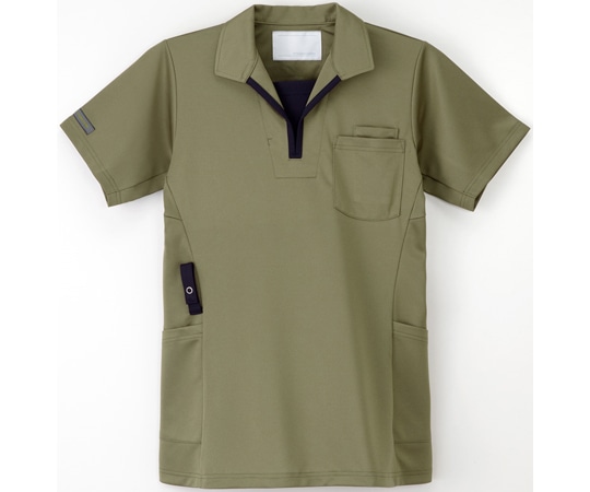 ナガイレーベン ニットシャツ オリーブ LL JD-3172 1枚(ご注文単位1枚)【直送品】