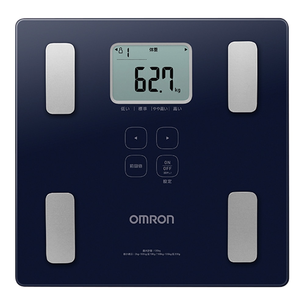 オムロン（ヘルスケア） 体重体組成計 ダークブルー HBF-236-JDB 1個（ご注文単位1個）【直送品】