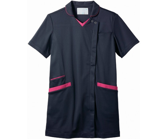 住商モンブラン スクラブ レディス 半袖 ダークネイビー/バーガンディ L 73-2282 L 1枚（ご注文単位1枚）【直送品】