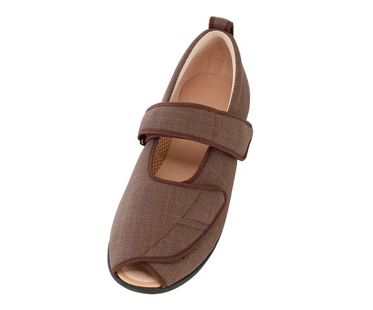 徳武産業 オープンマジックⅢ 7E 茶 S 7032 1足(ご注文単位1足)【直送品】